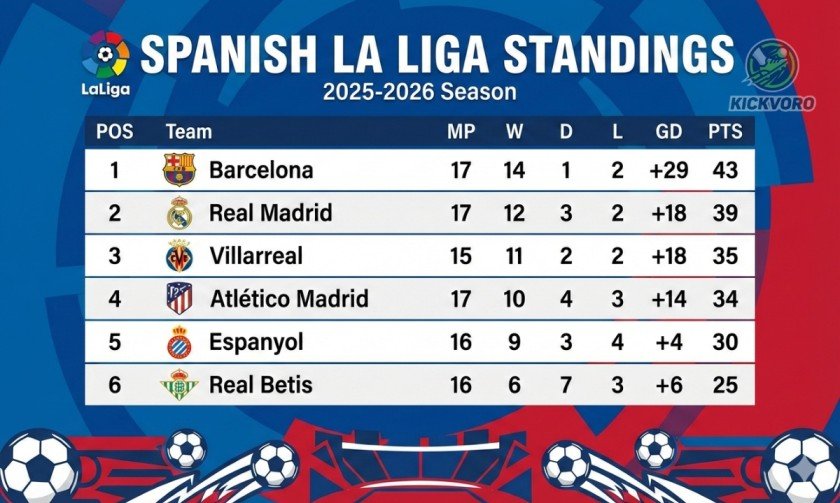 Spanish La Liga Standings: A Complete Insight