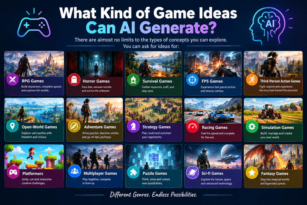What Kind of Game Ideas Can AI Generate